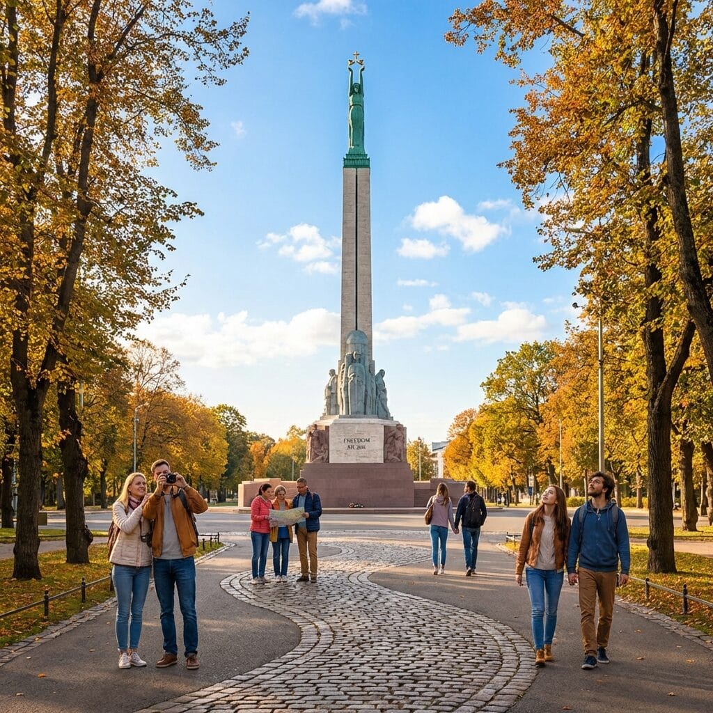 Freedom Monument in Riga, Latvia