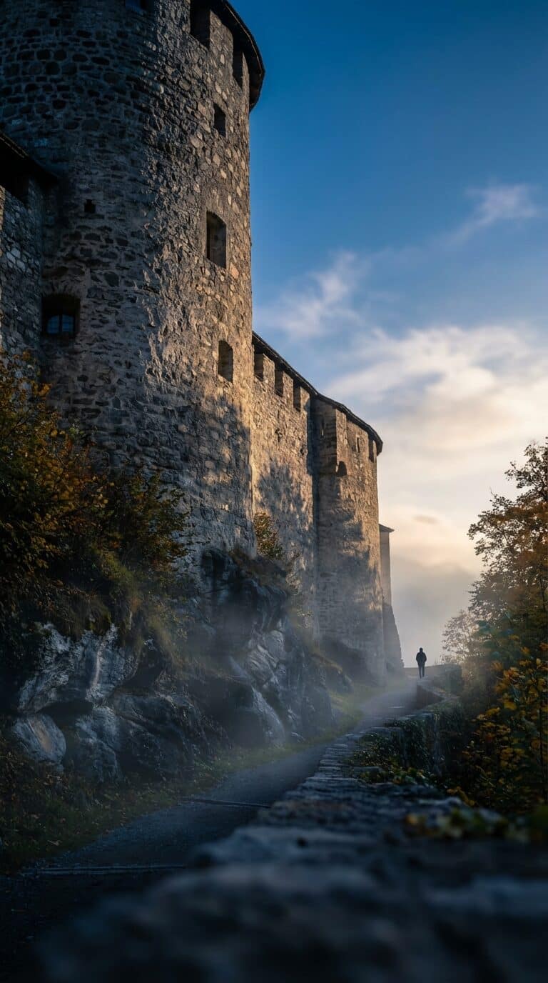 Path to Vaduz Castle in Liechtenstein