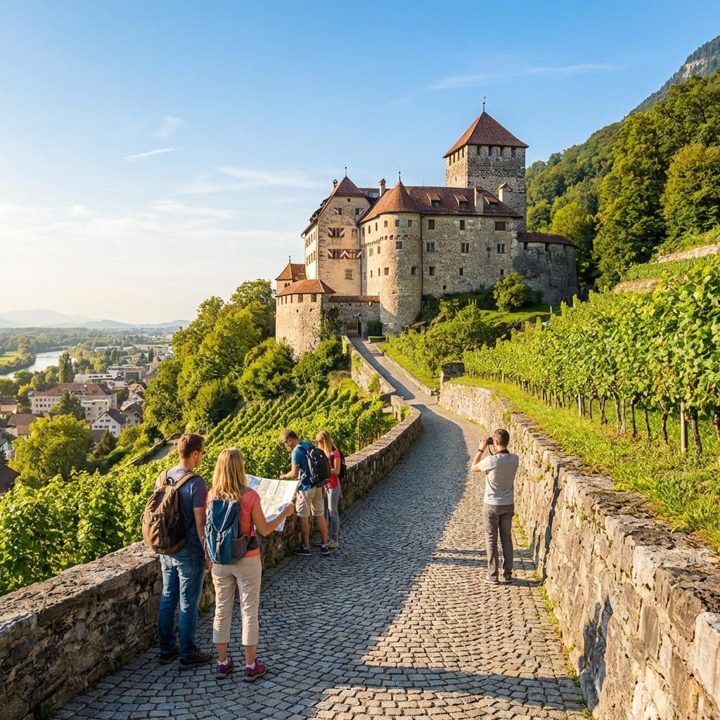Vaduz Castle and Vineyards in Liechtenstein