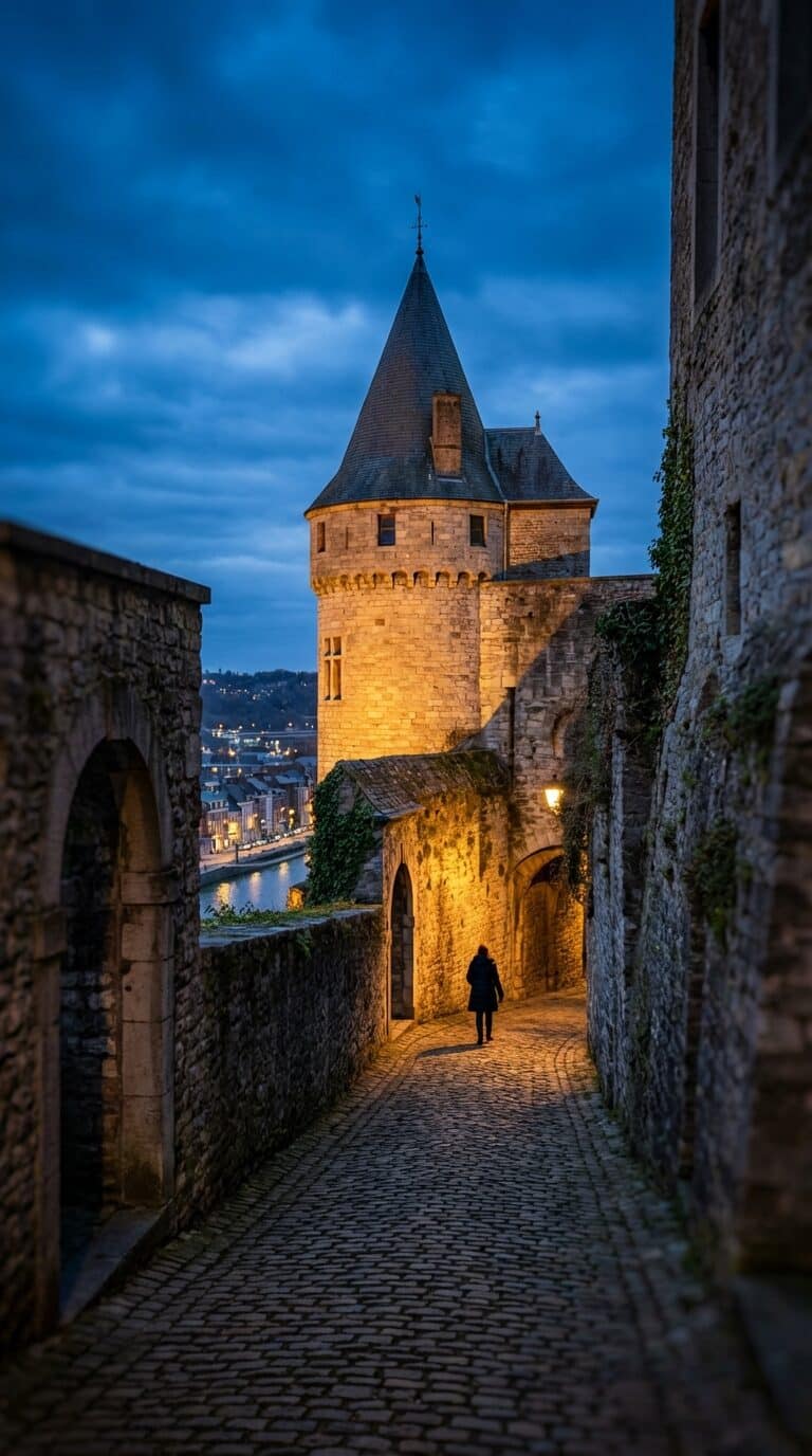 Cobblestone Alley at the Citadel of Namur