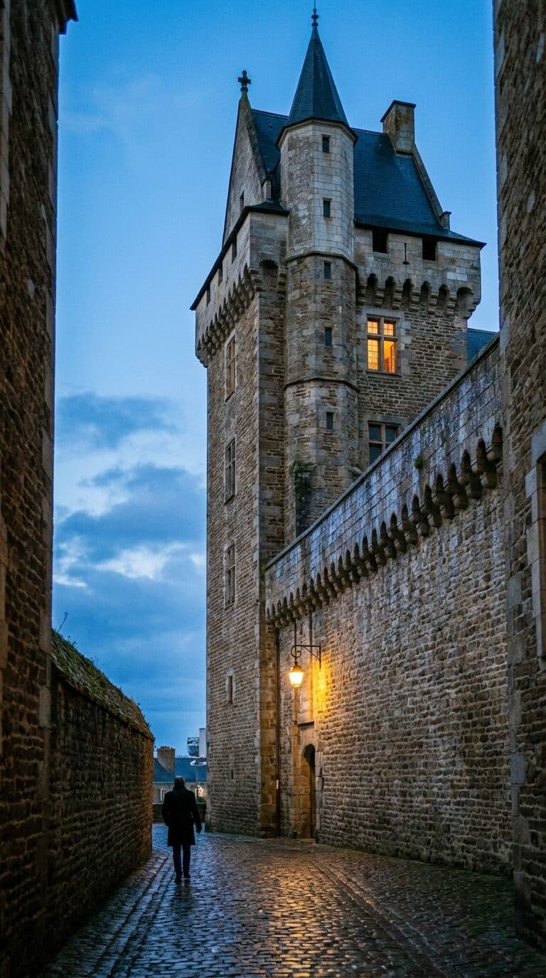 Château des Ducs de Bretagne at Dusk