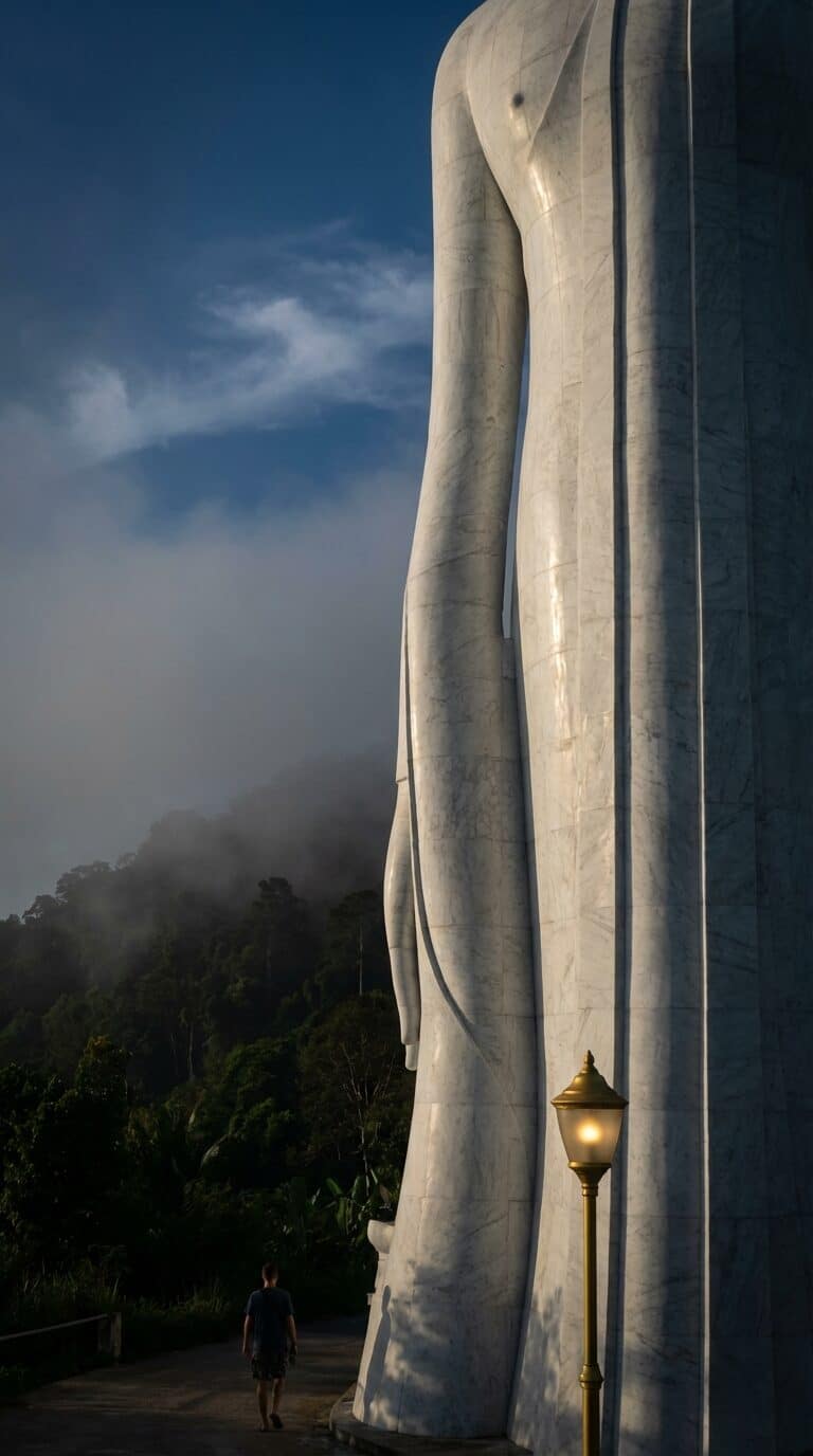 The Big Buddha of Phuket at Sunrise