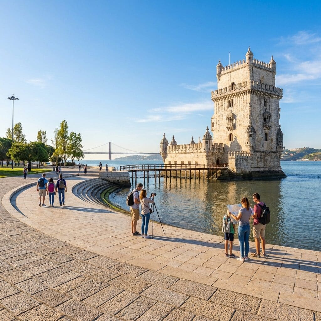 Belém Tower on the Riverfront in Lisbon