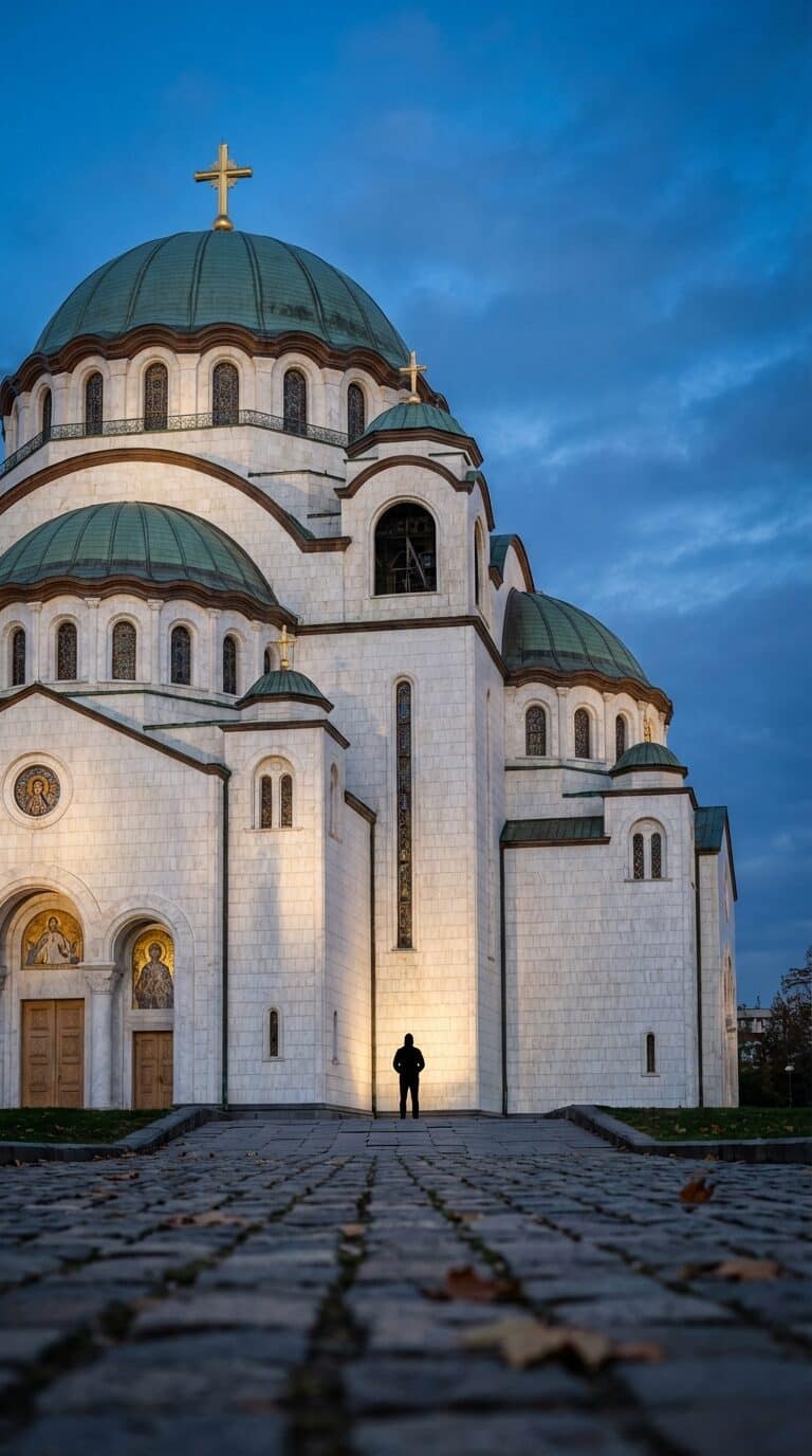 Church of Saint Sava, Belgrade, at Dusk
