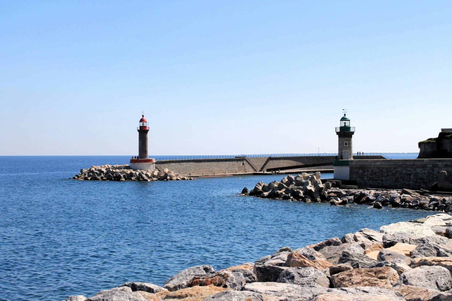 Lighthouses at the Old Port of Bastia