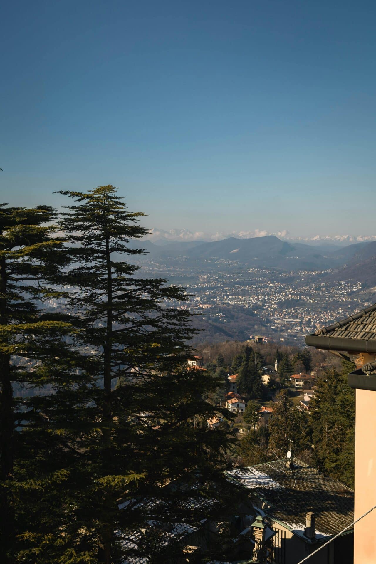 View Over Como, Italy, And The Alps