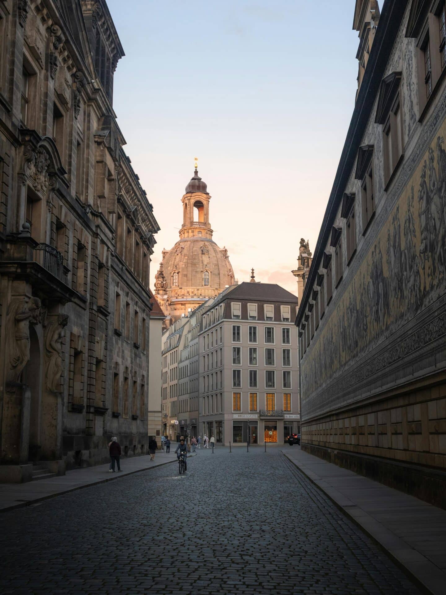 View of the Frauenkirche from Augustusstrasse