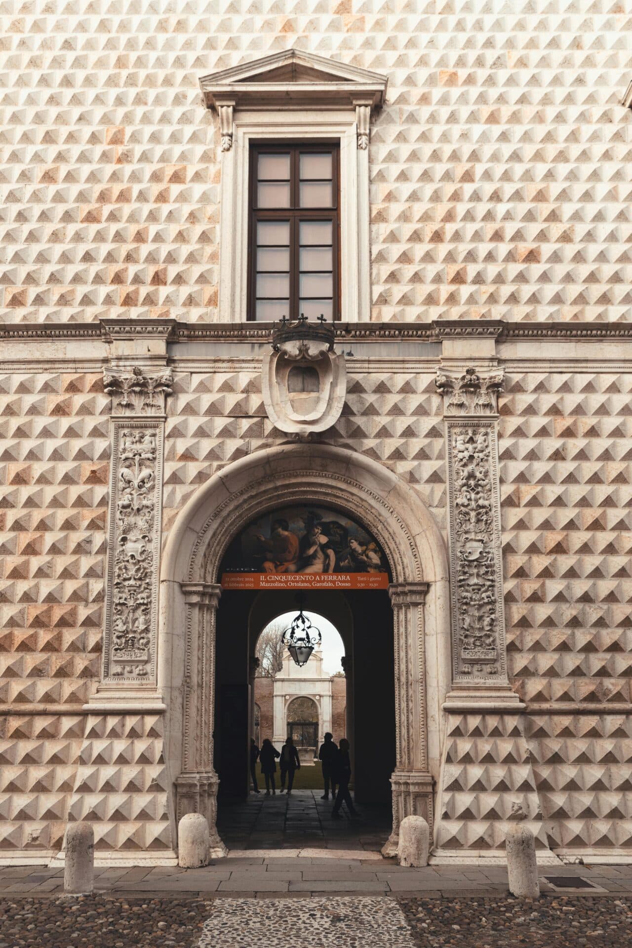 Palazzo dei Diamanti Entrance in Ferrara