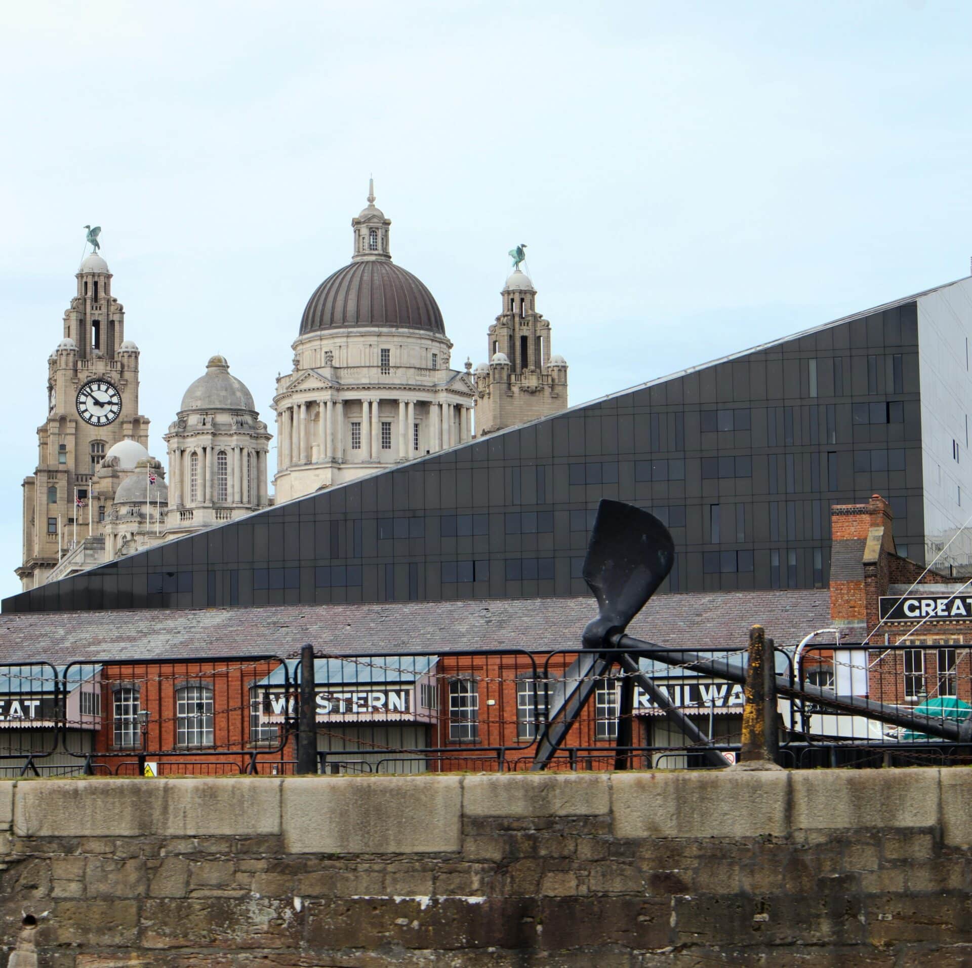 The Three Graces at Pier Head, Liverpool