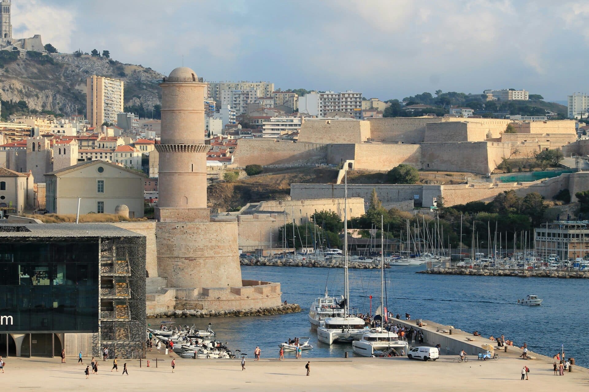 Entrance To The Old Port In Marseille