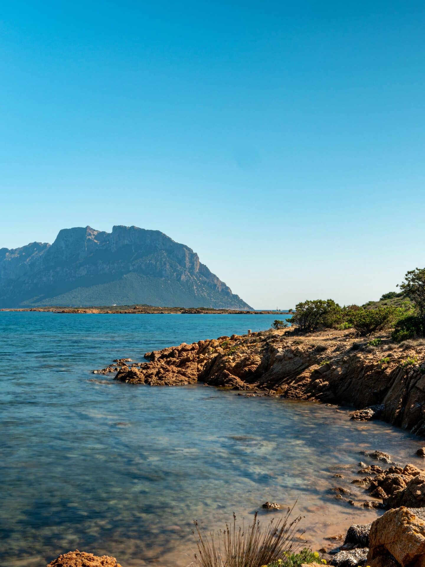 View of Tavolara Island from Olbia