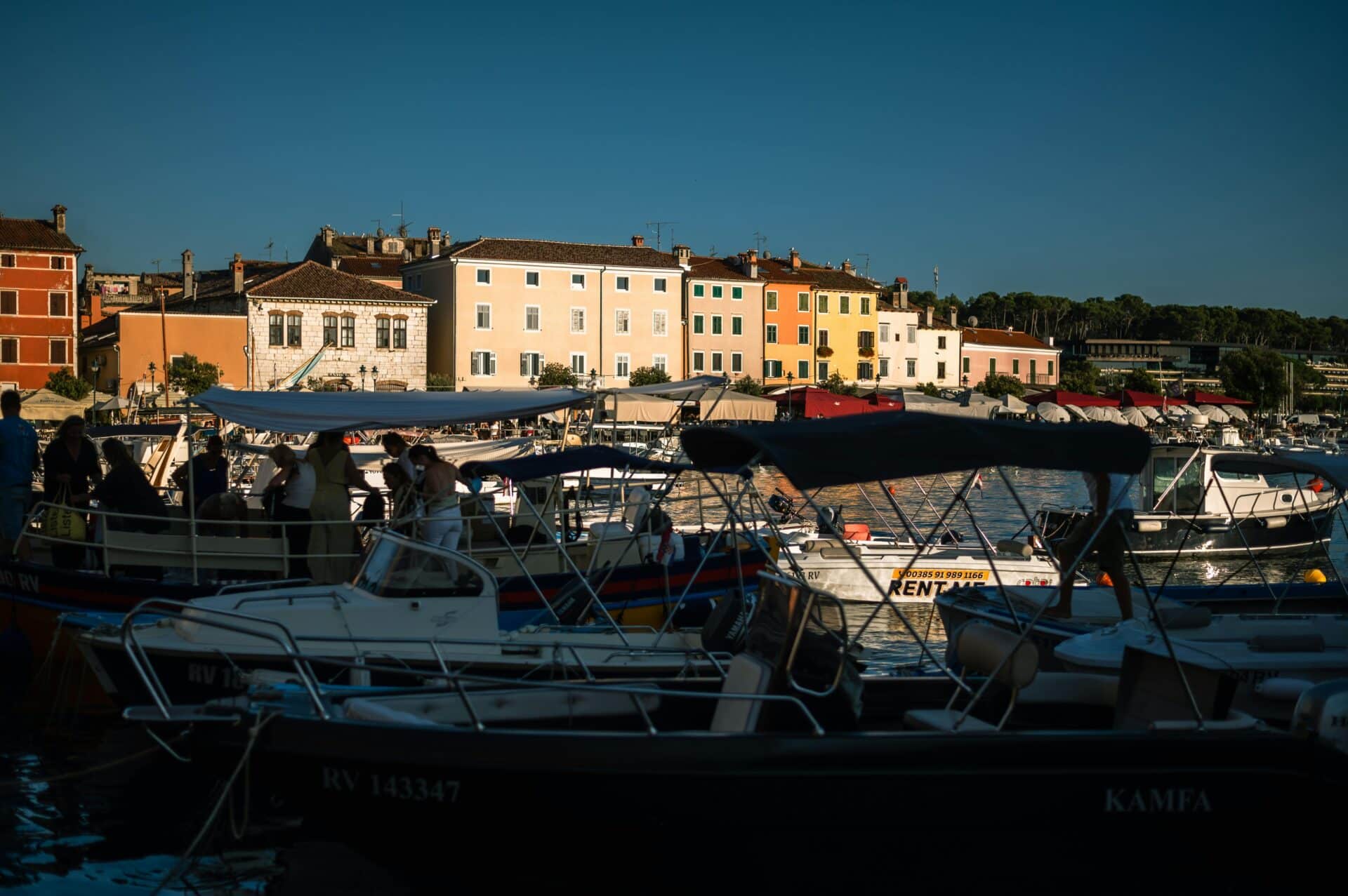 Rovinj Harbor at Sunset