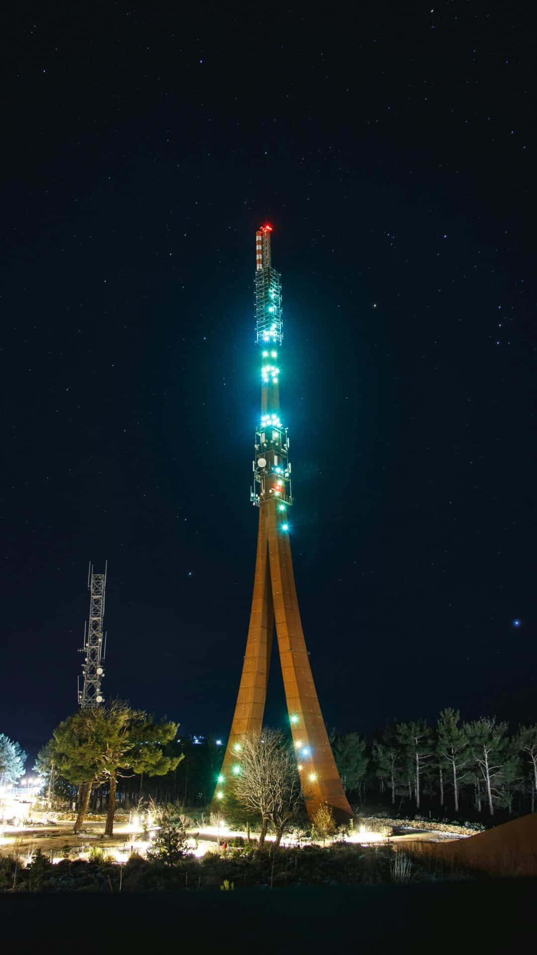 Tallinn TV Tower at Night